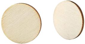 img 3 attached to 🌲 200 Pack of 1-Inch Unfinished Wood Slices - Round Disc Circle Wooden Cutouts for Crafts, Decorations, and Ornaments