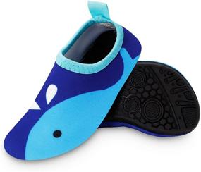 img 1 attached to Outdoor Non-Slip Barefoot Boys' Shoes - Bigib Toddler Octopus Design