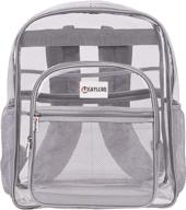 small clear backpack transparent h12xw10 6xd6 backpacks logo