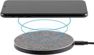 🔌 philips fabric wireless charger | qi-certified for iphone 11, pro, max, xr, xs max, xs, x, 8, plus | 10w fast charging galaxy s10 s9 s8, note 10 note 9 & more | gray (dlp9035bc/27) logo