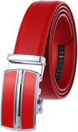 kjiegbp leather ratchet automatic elegant men's accessories and belts logo