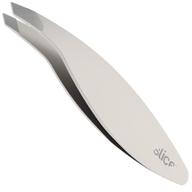 🔪 slice 10452 slanted tweezer: extra wide grip for easy hair removal & splinter extraction, stainless steel logo