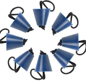 img 4 attached to Pack of 8 Universal Silicone Kayak Scupper Plugs | Drain Hole Stoppers with Lanyard | Fits Kayaks and Canoes | Amarine Made