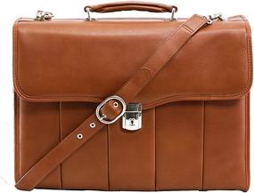 img 2 attached to Executive Laptop Briefcase Leather Brown