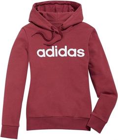 img 3 attached to 👚 Stay Comfortable and Stylish with adidas Women's Essentials Linear Pullover Hoodie