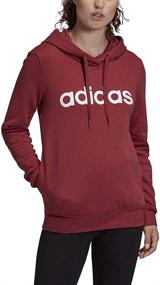 img 2 attached to 👚 Stay Comfortable and Stylish with adidas Women's Essentials Linear Pullover Hoodie