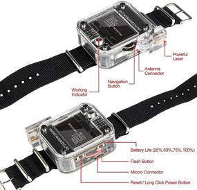 img 2 attached to MakerFocus ESP8266 WiFi Deauther Watch V3 - WIFI Test Tool with NodeMCU ESP8266, Programmable Development Board, Built-in 800mAh Battery, OLED Display, Wristband, and 3D Printing Case