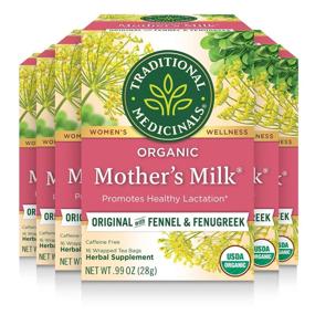 img 4 attached to 🍵 Traditional Medicinals Mother's Milk Women's Tea: Organically-Blended to Support Healthy Lactation, 16 Tea Bags (Pack of 6)