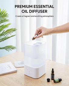 img 3 attached to 🌬️ Top Fill 2.5L Cool Mist Humidifier with 7-Color LED Night Lights: Sleep Better with Adjustable Mist, Essential Oil Diffuser, and Easy Cleaning