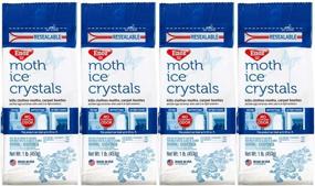 img 4 attached to Enoz Moth Ice Crystals: Effective Clothes Moth and Carpet Beetle Killer, Odorless Formula, 16 Oz (Pack of 4)