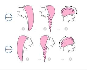 img 1 attached to Быстросохнущие микрофибровые полотенца для волос, капюшон для быстрого высыхания, повязка для длинных волос, супервпитывающий турант на завязках, набор из 4 штук.