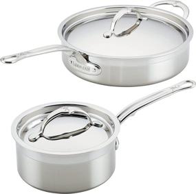 img 3 attached to Коллекция посуды Hestan ProBond: Набор посуды Premium Stainless Steel Starter Cookware - Professional Clad - 4 предмета.