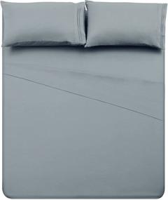 img 4 attached to 🛏️ Marsail Queen Size Sheet Set: Extra Soft Cooling Bed Sheets for Ultimate Comfort - 100% Fine Brushed Microfiber Polyester - Deep Pocket Queen Sheets - Luxury Bedding for a Queen - 4 Piece Set