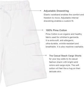 img 1 attached to 🩳 Kidsy Casual Shorts: Boys Comfortable Season Essentials in Shorts