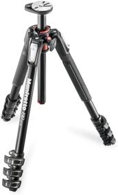 img 4 attached to Manfrotto MT190XPRO4: Premium Aluminum 4-Section Black Tripod for Enhanced Stability