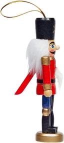 img 1 attached to 🎄 Set of 6 Wood Nutcracker Statues, Christmas Tree Ornaments, Assorted Designs, 1.1 x 5 Inches - Enhance Your SEO!