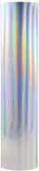 🌈 holographic heat transfer vinyl bundle htv - spectrum silver rainbow color - 11.6 inches by 20 inches - 2 sheets/bundle - perfect for diy t-shirt, garment, and fabric - colorful laser vinyl - size: 29.5x50cm logo