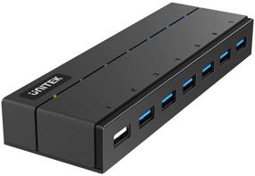 img 4 attached to 🔌 Unitek USB Ethernet Adapter 7-Port Hub: Gigabit Ethernet Converter, USB 3.0 Hub, Charging Port, 36W Powered Splitter – Compatible with MacBook, iMac, Surface Pro, Laptop PC, HDD