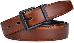 img 1 attached to 👔 Ultimate Style and Versatility: Beltox Casual Reversible Leather Rotated Men's Accessories