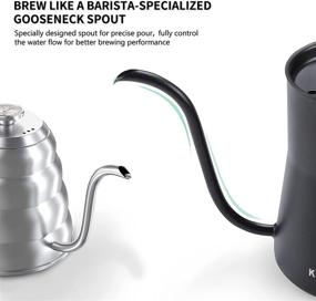 img 3 attached to KYERLISH Thermometer Stainless Gooseneck Kettle（600Ml