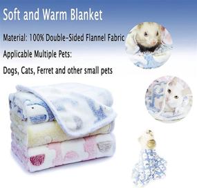 img 2 attached to Yizhi Miaow Kitten Blanket: Premium Fluffy Fleece Throws for Dogs - Soft, Warm, and Durable