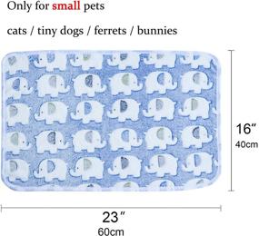 img 3 attached to Yizhi Miaow Kitten Blanket: Premium Fluffy Fleece Throws for Dogs - Soft, Warm, and Durable