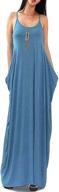 👗 vivicastle oversized sleeveless summer batwing dress for women's clothing+ logo