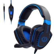 🎧 wired stereo gaming headset with mic for ps4, pc, xbox one, laptop, smartphone, tablet - ideal gaming headphone for computers and playstation 4 логотип