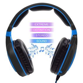 img 3 attached to 🎧 Wired Stereo Gaming Headset with Mic for PS4, PC, Xbox One, Laptop, Smartphone, Tablet - Ideal Gaming Headphone for Computers and Playstation 4