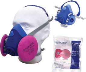 img 3 attached to 💨 BAIANDA Reusable Respirator with Advanced Fiberglass Protection