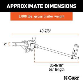 img 3 attached to Curt 17499 TruTrack: Light-Duty Weight Distribution Hitch with Sway Control, Up to 8K, 2-Inch Shank - Enhanced Towing Stability