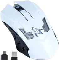 🖱️ bluetooth mouse - rechargeable, dual mode (2.4g & bluetooth), ergonomic cordless mouse with usb-a & type c - portable mice for pc/laptop with windows system logo