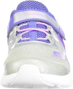 img 3 attached to Saucony Flash Sneaker in Black and Green: Girls' Shoes