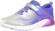 saucony flash sneaker in black and green: girls' shoes logo