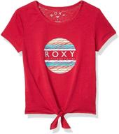 футболка roxy little summer canton 🌞 для девочек: стильная и легкая одежда на сезон. логотип