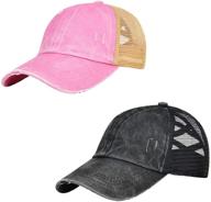 ponytail baseball trucker ponycaps distressed outdoor recreation логотип