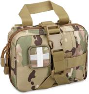 🎒 multipurpose livans tactical emt pouch: rip away molle first aid kit bag for travel, outdoor hiking & emergency survival логотип