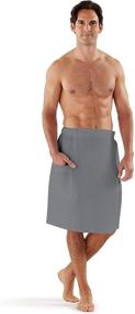 img 4 attached to Boca Terry Men's Spa Wrap - Optimal Men's Clothing for Spa Experience