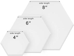 img 1 attached to 🎨 PHOENIX Hexagon Stretched Canvas Set - 6 PCS for Painting - Triple Primed for Oil & Acrylic - Variety of Sizes