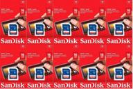 💾 набор из 10 карт памяти sandisk объемом 16 гб - флеш-память класса 4 - sdsdb-016g-b35 логотип