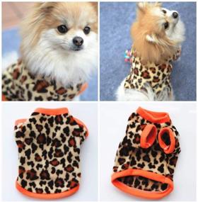 img 3 attached to 🐾 Set of 3 Winter Warm Fleece Sweaters for Small Female Dog Chihuahua Yorkies, Cute Puppy Clothes, Pet Shirt