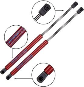 img 3 attached to Enhance Your Acura TL: ARANA Gas Charged 🔴 Front Hood Struts for 2009-2014 TL - 2Pcs Red