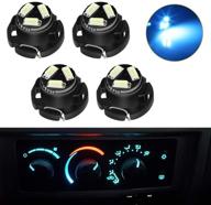 🔵 urite2go ac climate heater control led lights bulbs: 2003-2008 ram 1500 2500 3500, 01-12 dakota (ice blue) - replacement kit with compatible leds logo