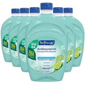 img 4 attached to 🍊 Подливной жидкое антисептическое мыло Softsoap с ароматом свежих цитрусовых | 50 унций | Набор из 6-ти бутылок | Увлажняющее мыло для ванны