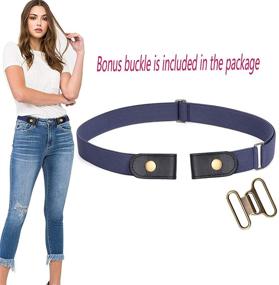 img 3 attached to 👖 Elastic Waist Women's Accessories Belt for Stretchable Comfort