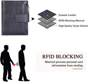 img 1 attached to 💼 Top-Quality Genuine Leather Wallet with Advanced Blocking Capacity and Removable Features