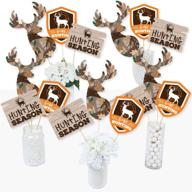 gone hunting birthday centerpiece toppers logo