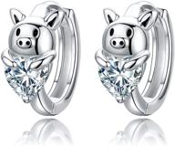 гипоаллергенные серьги sterling zirconia lovers логотип