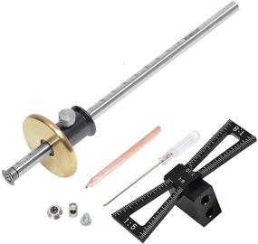 img 4 attached to 🔧 YOSELIN Dovetail Jig Wheel Marking Gauge Tool Set with 1 Bearing Wheel Cutter for Soft Wood, 1 Locked Wheel Cutter for Hardwood, 1 Screwdriver, 1 Woodworking Pencil, Inch & MM Scale Imperial Ruler (Grey)