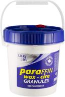 3lb granular paraffin wax in a resealing screw-top pail – ideal for candle 🕯️ making, canning, candy & chocolate wax – food grade, unscented wax made in north america logo